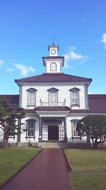 Built structure against blue sky