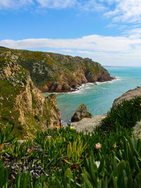 Scenic view of sea against sky