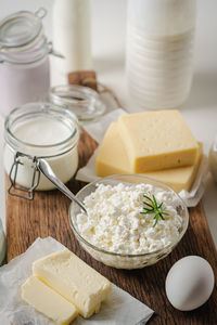 Close-up of food on table