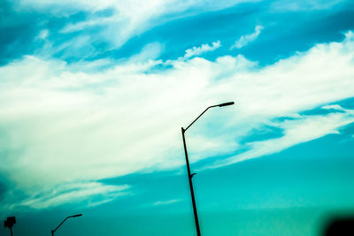 Low angle view of cloudy sky