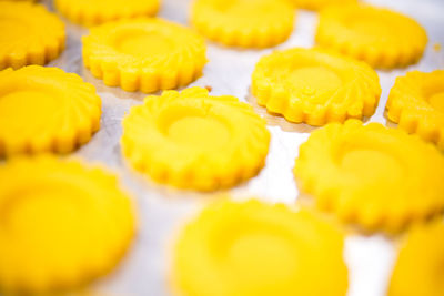 Close-up of yellow cake