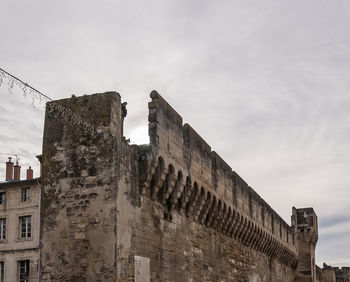 Low angle view of historical building against sky