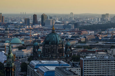 City skyline against sky