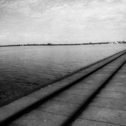 View of pier over sea