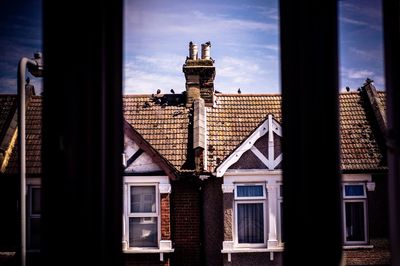 Built structures against sky