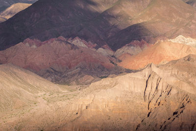 High angle view of desert