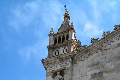 Low angle view of clock tower