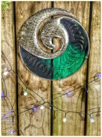 Close-up of wooden door