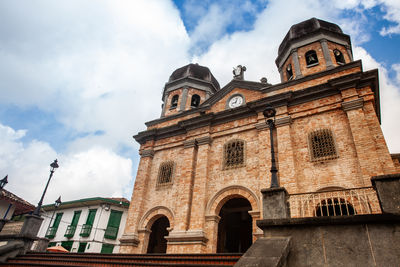 Our lady of the immaculate conception church and the colonial town of concepcion in colombia.