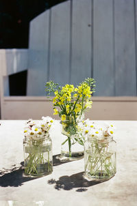 Flowers on table