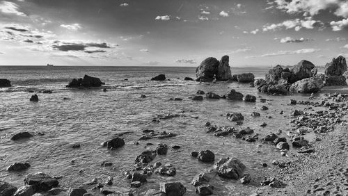 Scenic view of sea against sky