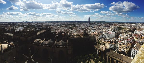 High angle view of cityscape