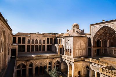 View of historic building against clear sky