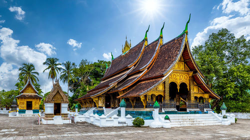 Wat xieng thong in luang prabang, laos, unesco town luang prabang world heritage site.