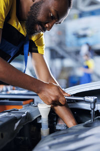 Man working at workshop