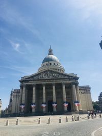 Group of people in front of building