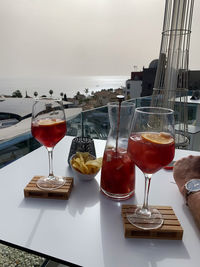 Aperitif on the roof