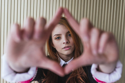 Portrait of teenage girl