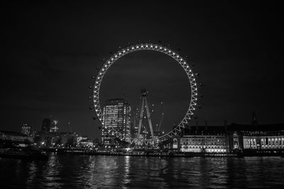 Ferris wheel at night