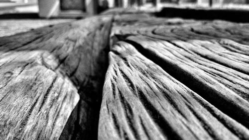 Close-up of wooden plank