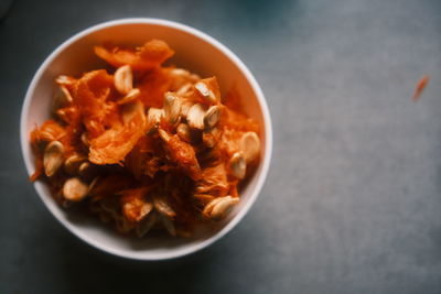 Close-up of food in bowl on table