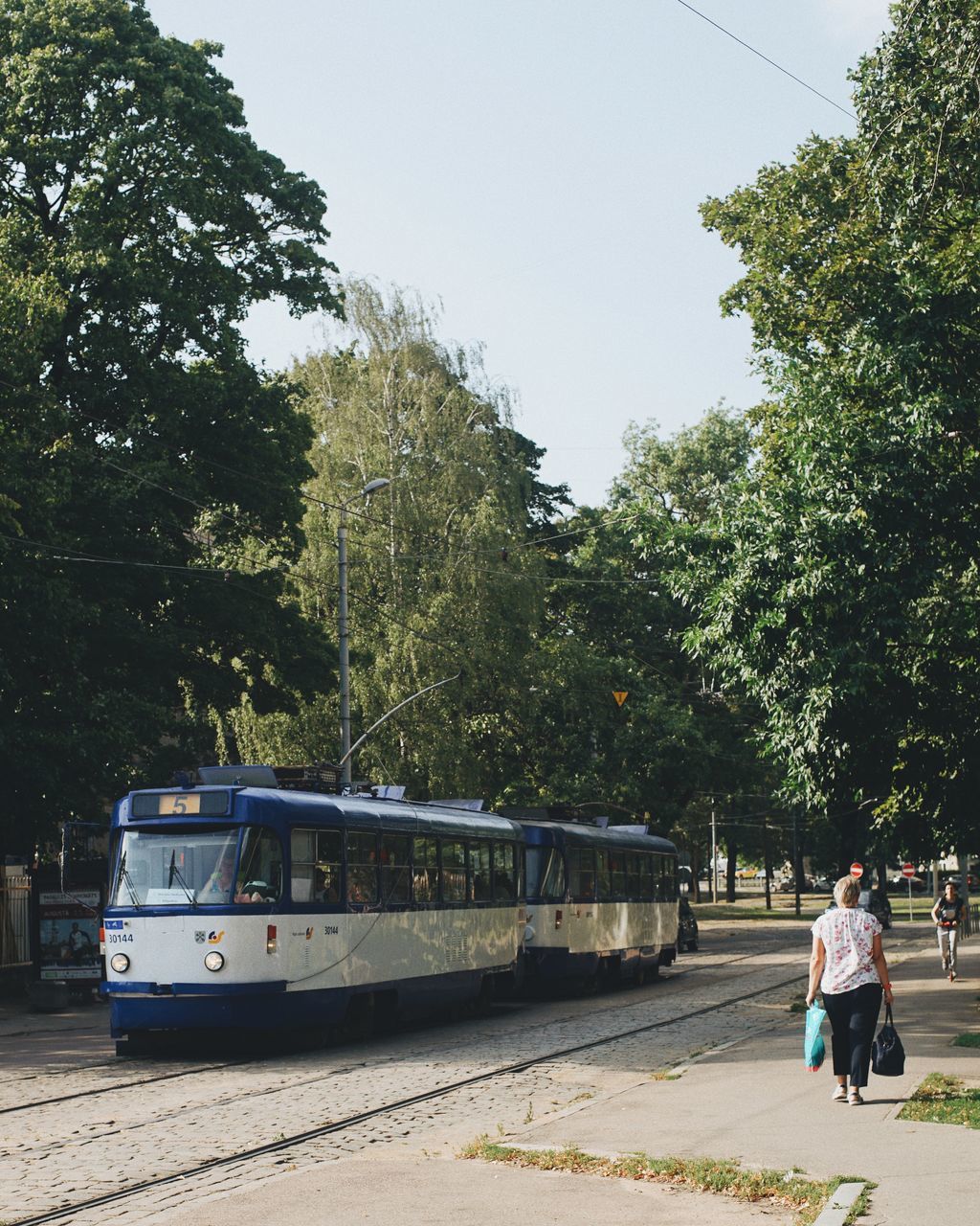 TRAIN ON RAILROAD TRACK