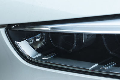 High angle view of car mirror