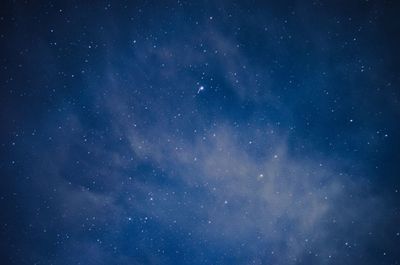 Low angle view of star field at night