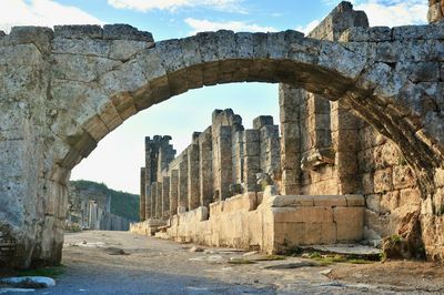 View of old ruins