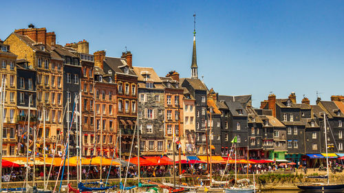 Boats in city