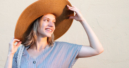 Portrait of a smiling young woman