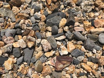 Full frame shot of pebbles