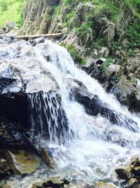 River flowing through rocks