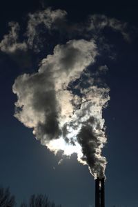 Low angle view of cloudy sky