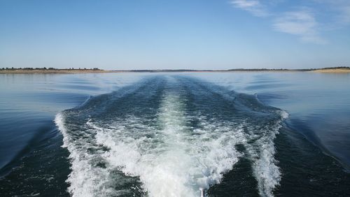 Panoramic view of sea against sky