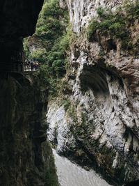 Rock formations in a valley