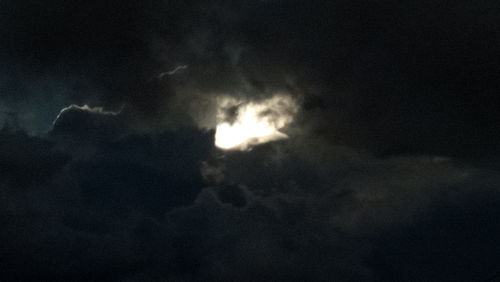 Low angle view of storm clouds in sky