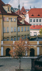 Low angle view of buildings against sky