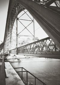 View of bridge over river
