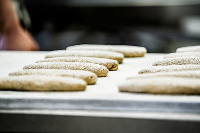 Close-up of bread in store