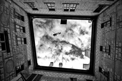 Low angle view of buildings against sky