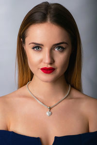 Portrait of beautiful young woman