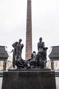 Low angle view of statue