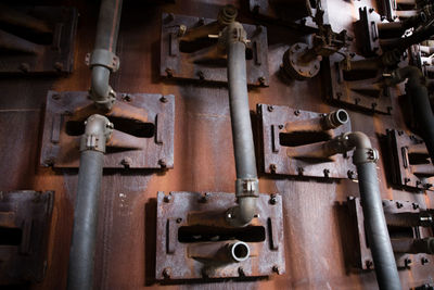 Full frame shot of rusty machine part