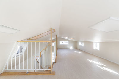 View of staircase in building