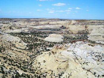 Aerial view of landscape against sky