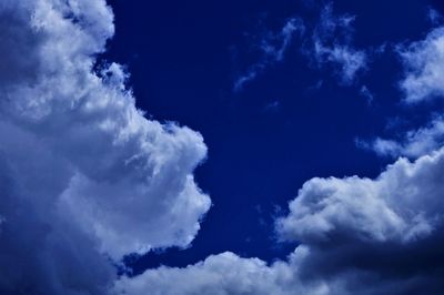 Low angle view of clouds in sky