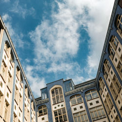 Low angle view of buildings against sky
