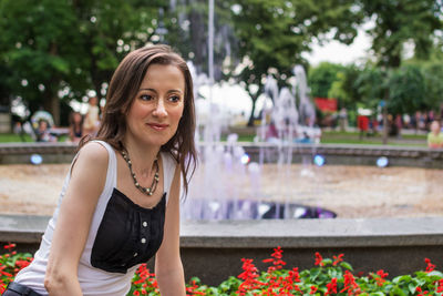 Portrait of a smiling young woman