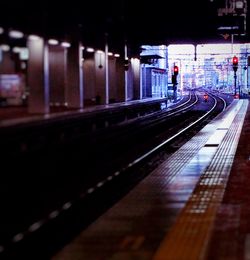 Railroad station platform